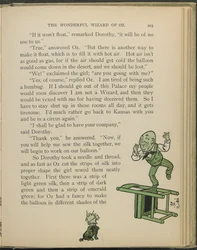 Illustrasjon fra «Den fantastiske trollmannen fra Oz» av Lyman Frank Baum