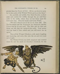 Illustrasjon fra «Den fantastiske trollmannen fra Oz» av Lyman Frank Baum