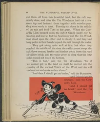 Illustrasjon fra «Den fantastiske trollmannen fra Oz» av Lyman Frank Baum