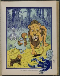 «Du burde skamme deg», illustrasjon fra «Den fantastiske trollmannen fra Oz» av Lyman Frank Baum