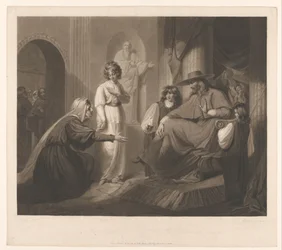 Publikum med en kardinal The Benevolent Cardinal / Le bienfaisant Cardinal (tittel på objekt)