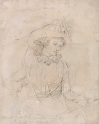 Portrettstudie av fru George Morland