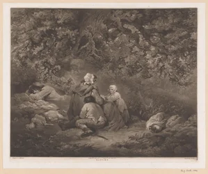 Hvilende familie i en skog Gips (tittel på objekt)