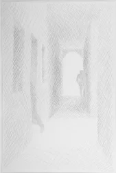 Archway to Rio Terra, Venezia, 2008 (blyant på papir)