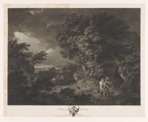 Stormfullt landskap med Dido og Aeneas Dido og Aeneas (tittel på objekt)