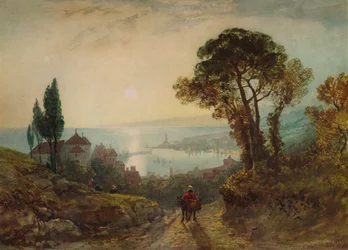 Utsikt over en havn, c1859, 1938