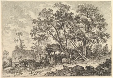 IIe. Vue de Fronville 2. utsikt over Fronville, 1700-tallet.