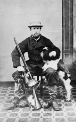 Willoughby Wallace Hooper etter skyting, ca. 1860-80