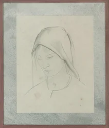 Studie for St Martin altertavle, ca. 1928 (blyant på papir)
