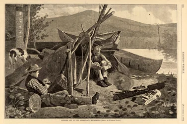 Camping i Adirondack Mountains, fra Harper