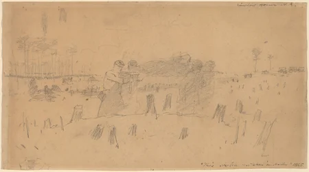 Bærer de sårede, 1865.