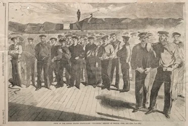Mannskapet på USAs Steam-Sloop Colorado, sendt til Boston, juni 1861, 1861.