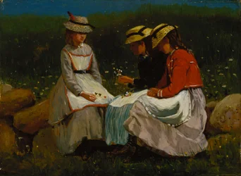 Jenter i et landskap