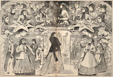 Åpningsdagen i New York, fra Harper#39;s Bazar, 21. mars 1868