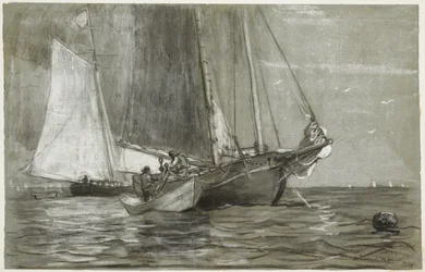 Skonnert for anker