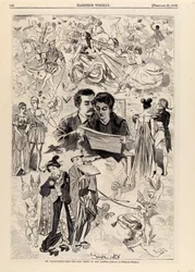 St. Valentinsdagen – Den gamle historien i alle land, fra Harper#39;s Weekly, 22. februar 1868