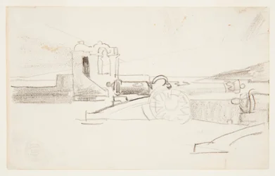 Studie for "Searchlight, Harbor Entrance, Santiago de Cuba"