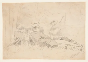 Studie for "The Fishing Party"