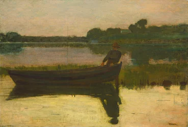 Solnedgang, ca. 1875.