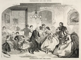 Thanksgiving Day - Dansen, 1858.