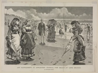 Stranden ved Long Branch, 1869.