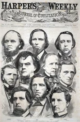 Georgias delegasjon i Kongressen - fotografert av Brady, fra Harper