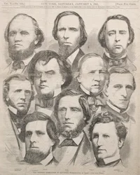 Georgia-delegasjonen i kongressen, 1861.