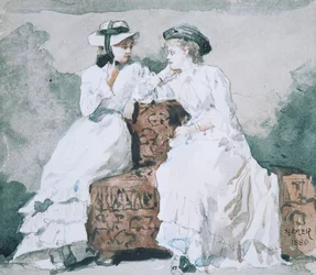 To damer, 1880.