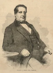 William E. Burton, Esq., komiker, fra Ballous Pictorial Drawing-Room Companion, 4. desember 1858