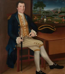 Kaptein Samuel Chandler, ca. 1780 (olje på lerret)
