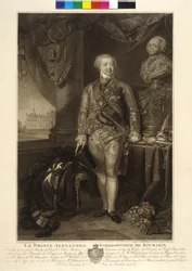 Aleksandr Borisovic Kurakin (etsing)