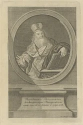 Portrett av poeten Theofan Prokopovich 1681-1736, ca 1760.