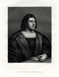 Giovanni Boccaccio, italiensk forfatter og poet, 1800-tallet.