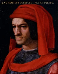 Portrett av Lorenzo den storslåtte av Medici Portrett av Lorenzo den storslåtte