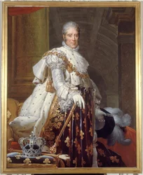 Portrett av Karl X (1757–1836), konge av Frankrike, i kroningskostyme