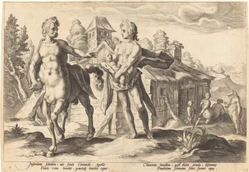 Apollo gir Chiron utdannelsen til Asclepius
