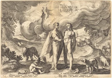 Prometheus skaper mennesket og animerer ham med ild fra himmelen