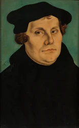 Diptych med portrettene av Luther og hans kone