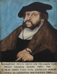 Portrett av Johannes den standhaftige, kurfyrste av Sachsen, prinskurfyrste av Sachsen