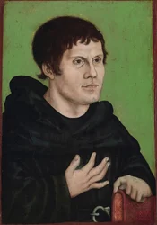 Posthumt portrett av Martin Luther (1483–1546) som augustinermunk