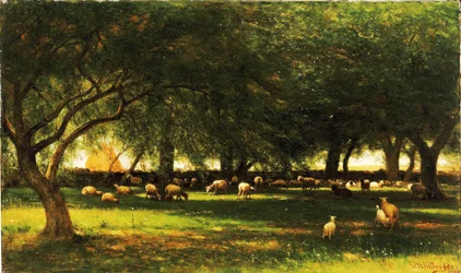 Middag i frukthagen, 1900.