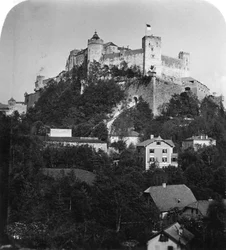 Hohensalzburg festning, Salzburg, Østerrike, ca 1900-tallet.