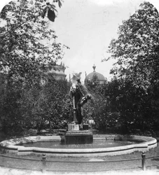 Fountain, München, Tyskland, ca 1900.