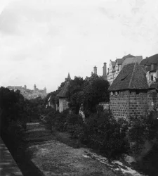Nürnberg slott, Nürnberg, Tyskland, ca 1900-tallet.