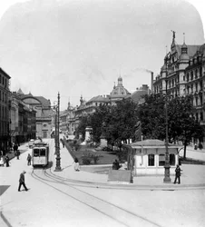 Promenadeplatz i München, Tyskland, ca 1900-tallet.