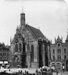 Frauenkirche, Nürnberg, Bayern, Tyskland, ca 1900.