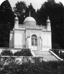 Den mauriske kiosken ved Linderhof slott, Bayern, Tyskland, ca. 1900-tallet.