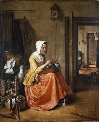 Kniplingsmakeren, ca. 1831 (olje på lerret)