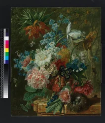 Vase med blomster, før 1831