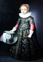 Portrett av en liten gutt på to og et halvt år